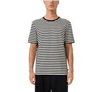 QS T-Shirt noir / blanc, Taille L