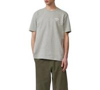 QS T-Shirt gris chiné / blanc, Taille M
