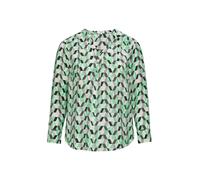 s.Oliver Red Label Big & Tall Chemisier gris foncé / vert clair / noir / blanc, Taille M-L