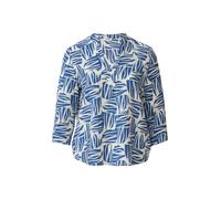 s.Oliver Red Label Plus Chemisier bleu / blanc, Taille 4XL