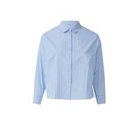 s.Oliver Red Label Plus Chemisier bleu roi / blanc, Taille 5XL