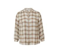 s.Oliver Red Label Plus Chemisier crème / marron / noir, Taille 6XL