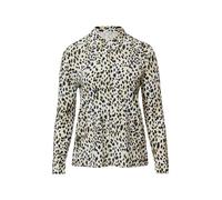 s.Oliver Red Label Plus Chemisier crème / noir / blanc, Taille 6XL