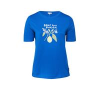 s.Oliver Red Label Plus T-shirt bleu / vert pastel / blanc, Taille M-L