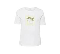 s.Oliver Red Label Plus T-shirt jaune pastel / olive / blanc, Taille 6XL