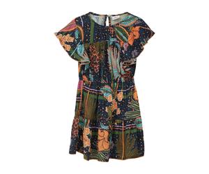 s.Oliver Robe bleu marine / bleu clair / olive / homard, Taille 116