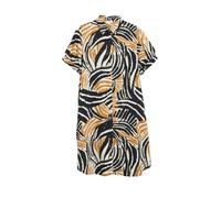 s.Oliver Robe-chemise ocre / noir / blanc, Taille 42