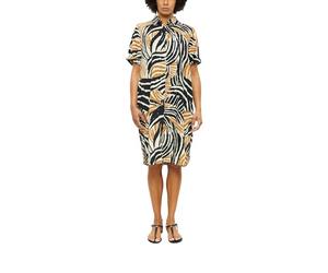 s.Oliver Robe Chemisier pour Femme (1 pièce), Marron, 44