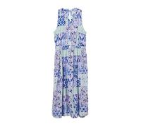 s.Oliver Robe midi en Viscose avec col à Volants, Bleu, 140
