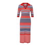 s.Oliver Robes en maille bleu / gris / rouge / blanc, Taille XXXL