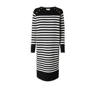 s.Oliver Robes en maille noir / blanc, Taille L