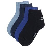 s.Oliver - S21008 - Socquettes - Lot de 4 - Fille - Bleu (blue 30) - 31/34