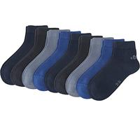 s.Oliver - S21010 - Socquettes (Lot de 9) - Garçon - Bleu (Blue 30) - Taille: 27-30