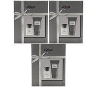 S.Oliver Set de Cadeau pour Lui 3 Duo Ensembles = 3 X 30ml EDT Spray + 75ml