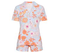 s.Oliver Shorty bleu ciel / orange clair / rose / blanc cassé, Taille L
