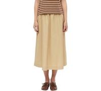 Jupe midi en popeline Ã fronces femme s.Oliver A-Shape Beige 42
