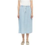 Jupe midi en jean taille haute avec passants de ceinture coupe jambes larges femme s.Oliver Bleu 44