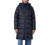 s.Oliver Steppmantel mit Stehkragen und Kapuze Manteau Tampon à Capuche, Bleu Marine (5959), 42 Femmes