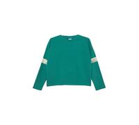 s.Oliver Sweat-shirt vert / blanc, Taille 170-176