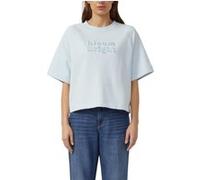Sweatshirt coupe dÃ©contractÃ©e en coton mÃ©langÃ© doux femme s.Oliver Bleu 46