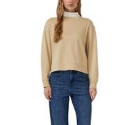 Sweatshirt raccourci à la coupe décontractée en coton mélangé femme s.Oliver Beige 44