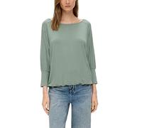 s.Oliver T-Shirt à Manches 3/4 pour Femme - Vert - 42, Vert, 44