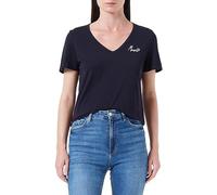 s.Oliver T-Shirt à Manches Courtes pour Femme, Bleu, 36