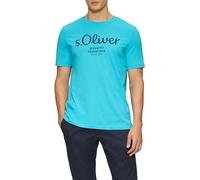s.Oliver T-Shirt avec Logo imprimé, Turquoise Pastel, L