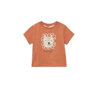 s.Oliver T-Shirt beige / jaune foncé / orange foncé / noir, Taille 68