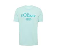 s.Oliver T-Shirt en Coton avec Logo imprimé Vert océan XL