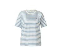 s.Oliver T-shirt bleu clair / blanc, Taille S