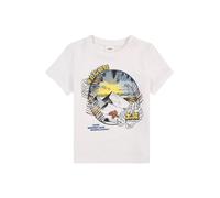 s.Oliver T-Shirt bleu clair / jaune / noir / blanc, Taille 116-122