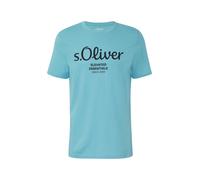 s.Oliver T-Shirt bleu clair / noir, Taille M