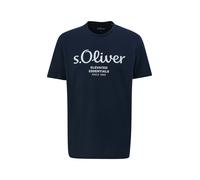 s.Oliver T-Shirt avec Logo imprimé, Bleu Marine, 3XL