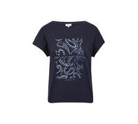 s.Oliver T-shirt bleu / marine / bleu clair, Taille XXS
