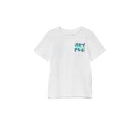 s.Oliver T-Shirt bleu marine / jaune / jade / blanc, Taille 128-134