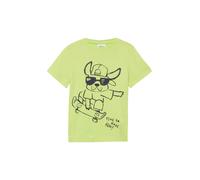 s.Oliver T-Shirt citron vert / noir, Taille 104-110