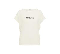 s.Oliver T-shirt crème / noir, Taille L