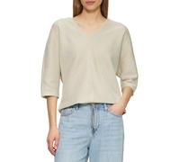 s.Oliver T-Shirt décontracté avec Structure et Manches Chauve-Souris, Pierre, 40