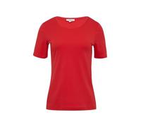 s.Oliver T-Shirt en Jersey Interlock Coupe ajustée, Rouge, 48