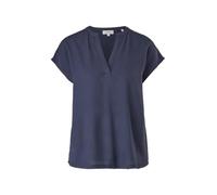s.Oliver T-Shirt en Viscose avec col en V, 5959 Bleu, L
