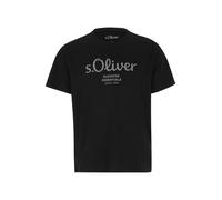 s.Oliver T-Shirt gris / noir, Taille XXL
