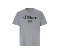 s.Oliver T-Shirt gris / noir, Taille XXL