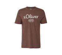 s.Oliver T-Shirt ivoire / moka, Taille XL