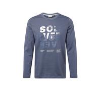 s.Oliver T-Shirt marine / bleu-gris / blanc, Taille M