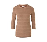s.Oliver T-shirt marron / brocart, Taille XXXL
