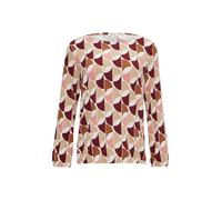 s.Oliver T-shirt mastic / caramel / rose clair / rouge carmin, Taille S