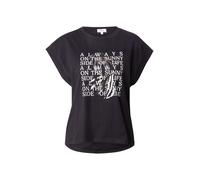 s.Oliver T-shirt noir / argent / blanc, Taille S