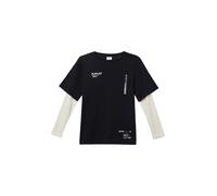 s.Oliver T-Shirt noir / blanc, Taille 134