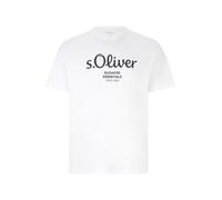 s.Oliver T-Shirt noir / blanc, Taille 4XL
